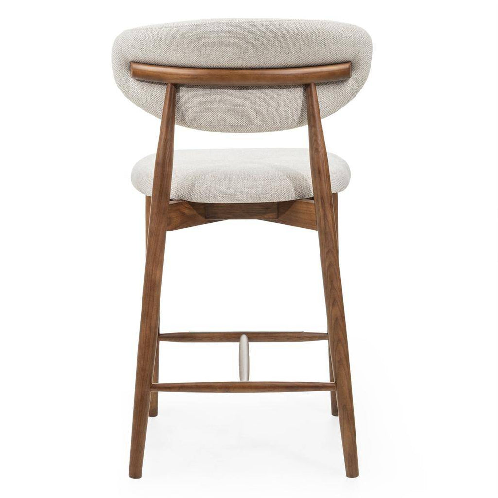 Sgabello da Bar MIRALI Beige e Marrone
