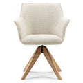 Sedia Girevole MANER, Crema, Quercia