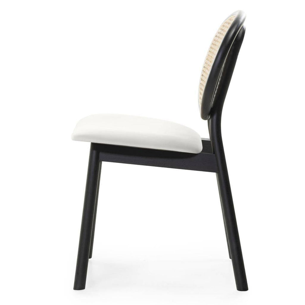 Sedia SUMBA Legno Intrecciato Viennese Nero/Ecru