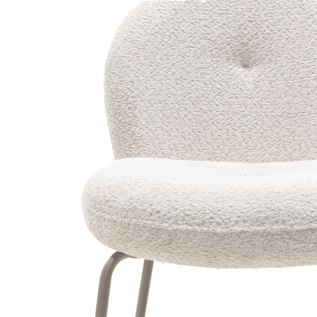 Sedia MIRANDO Beige Chiaro con Forme Arrotondate