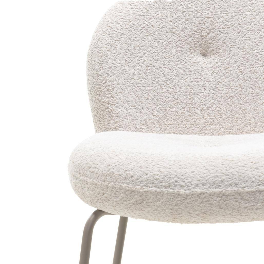 Sedia MIRANDO Beige Chiaro con Forme Arrotondate