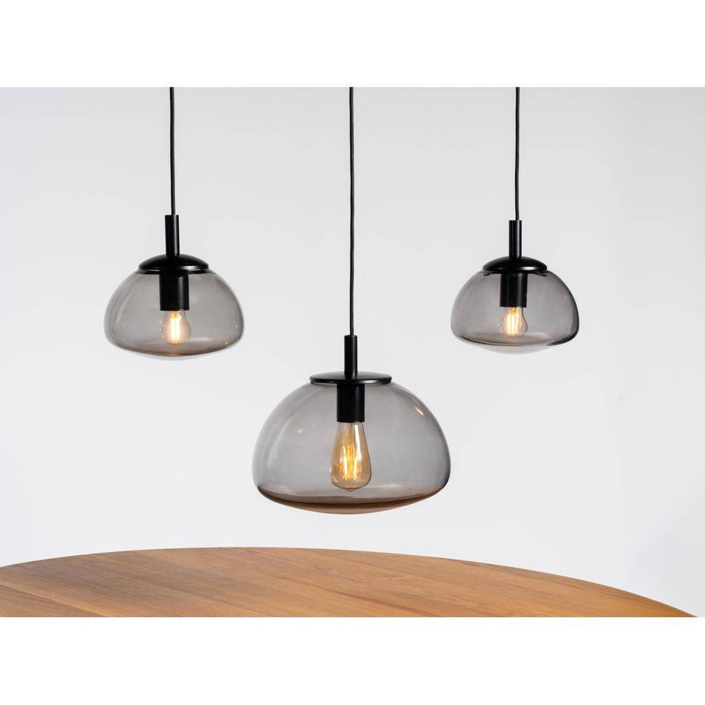Lampada a Sospensione FLIN 3 Vetro Fumé