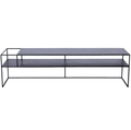 Tavolo RTV SENSO FLOWER METAL 170x45 L - nero