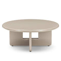Tavolino da Caffè LARNA 80 cm Beige Lucido