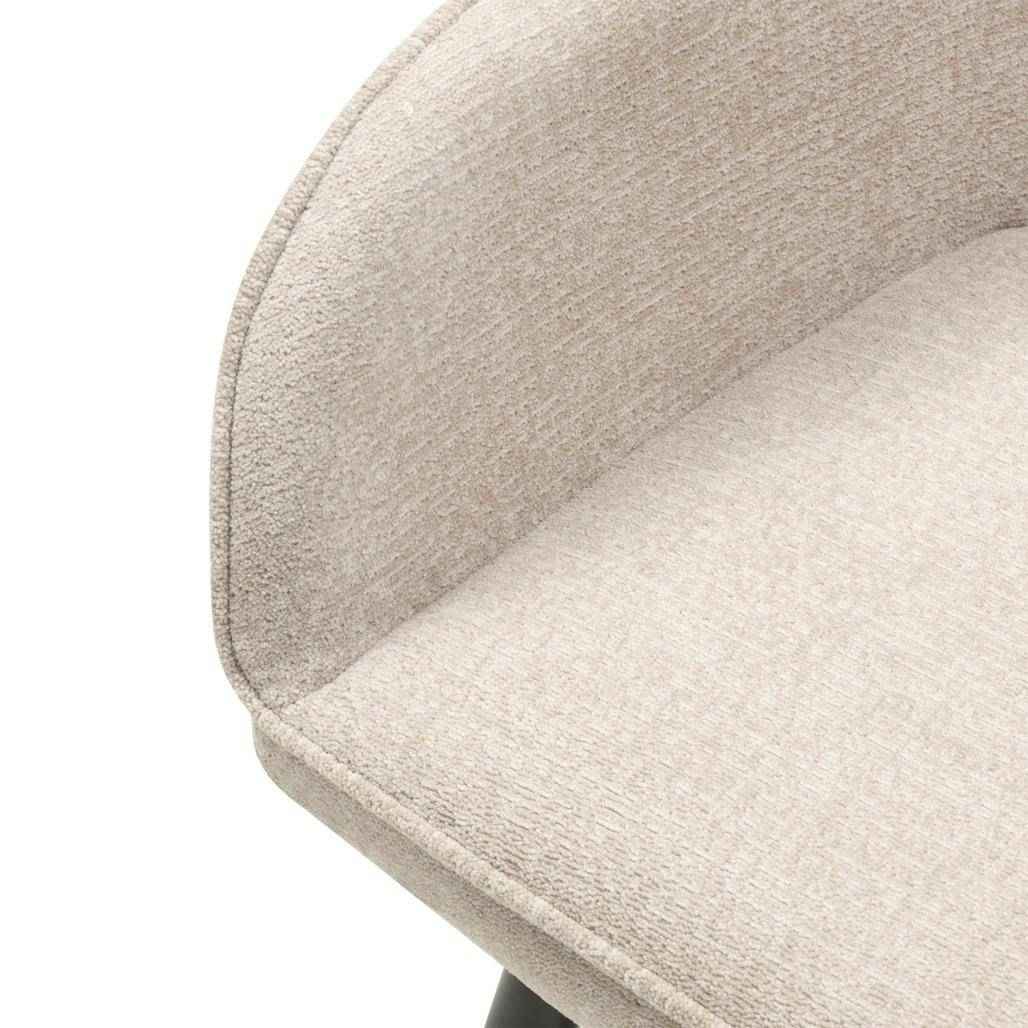 Sedia da Pranzo RUSSO, Cappuccino/Gambe Nere