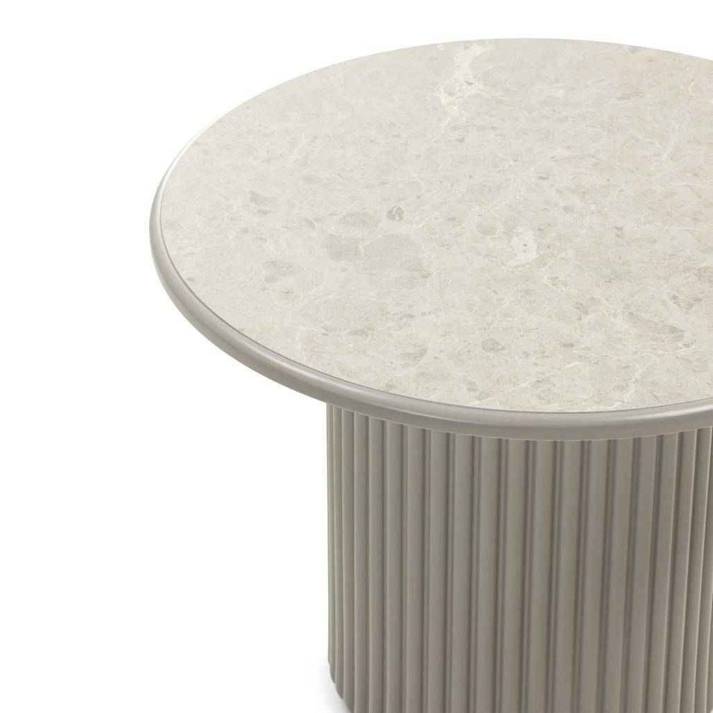 Tavolino ASTI 60 cm, grigio, effetto marmo