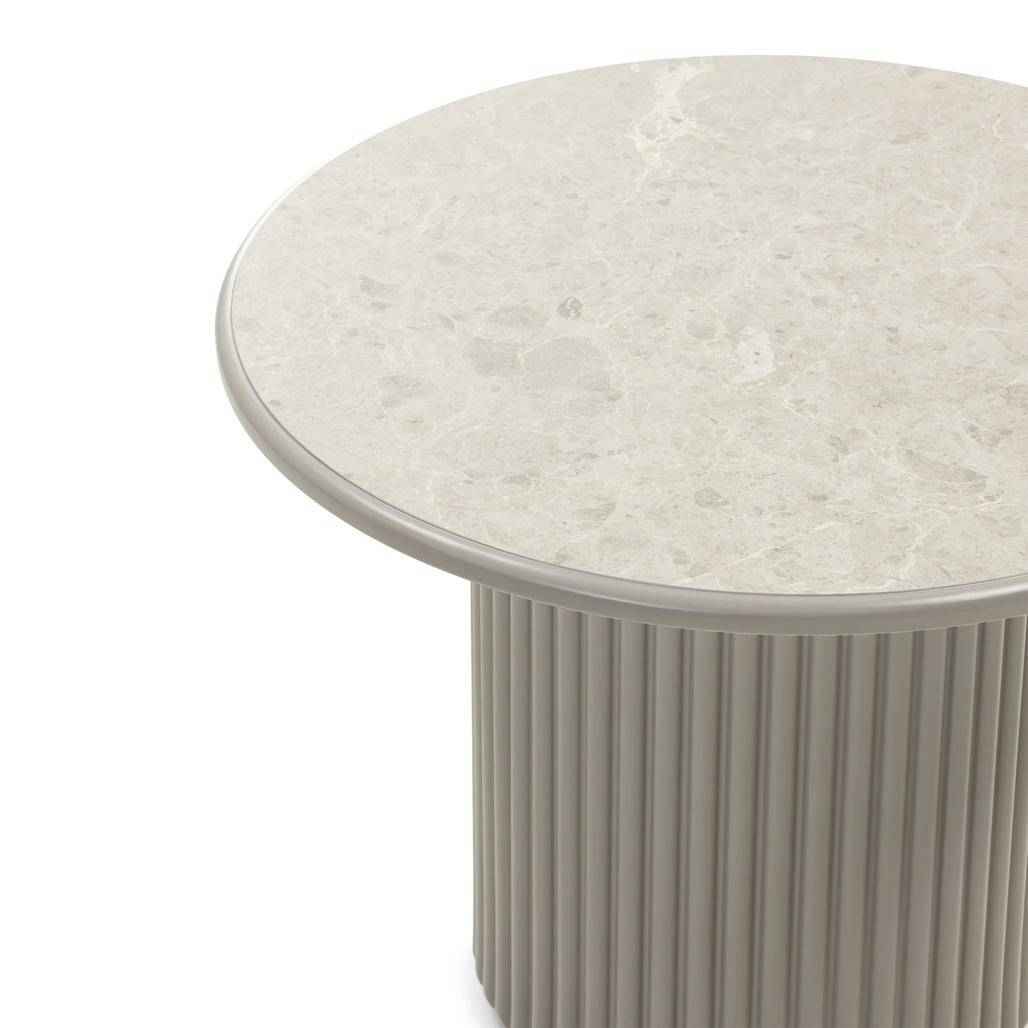 Tavolino ASTI 60 cm, grigio, effetto marmo