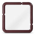 Specchio AVIN quadrato 90x90 cm, bordeaux lucido