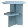 Tavolino ESO rotondo, blu gesso