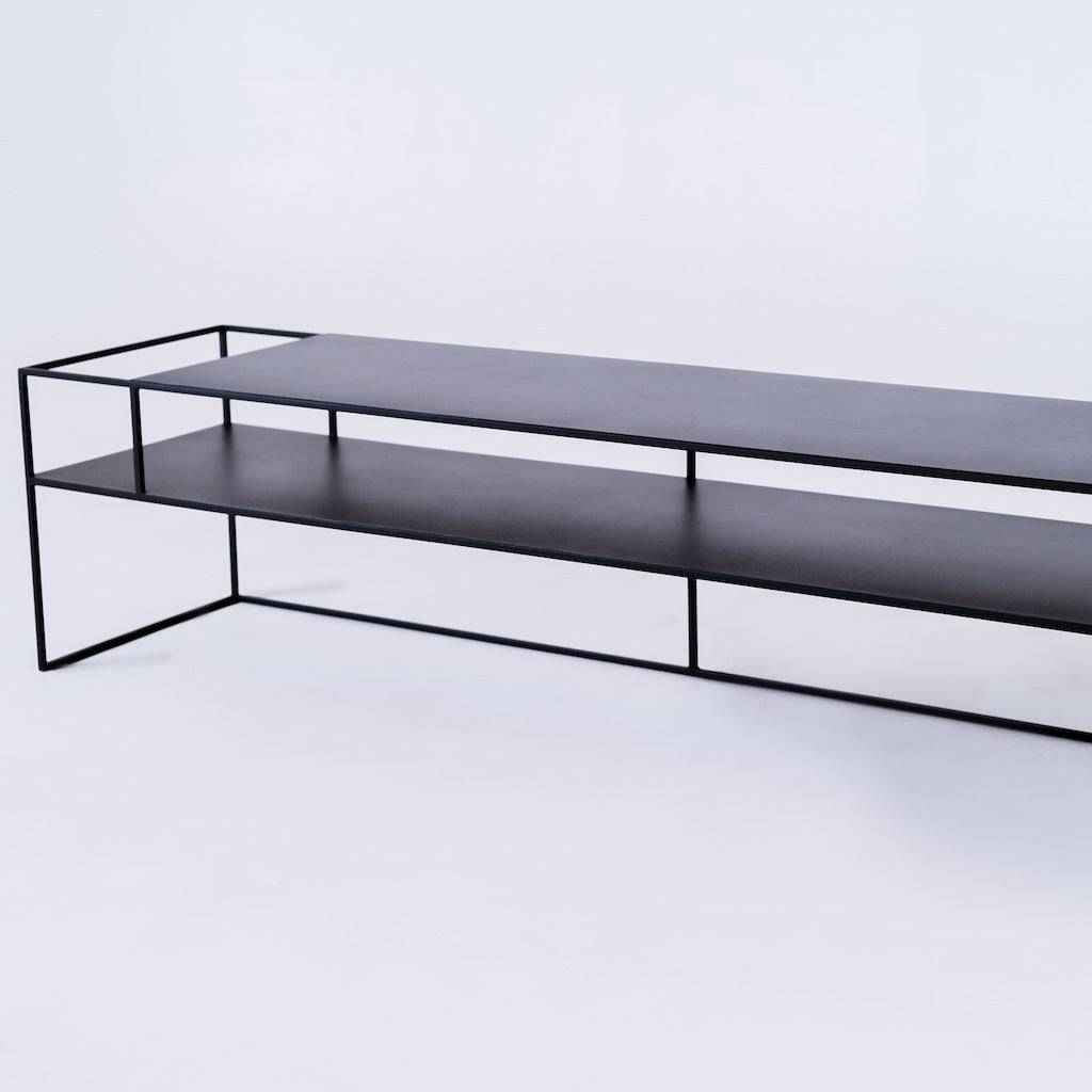 Tavolo RTV SENSO FLOWER METAL 170x45 L - nero