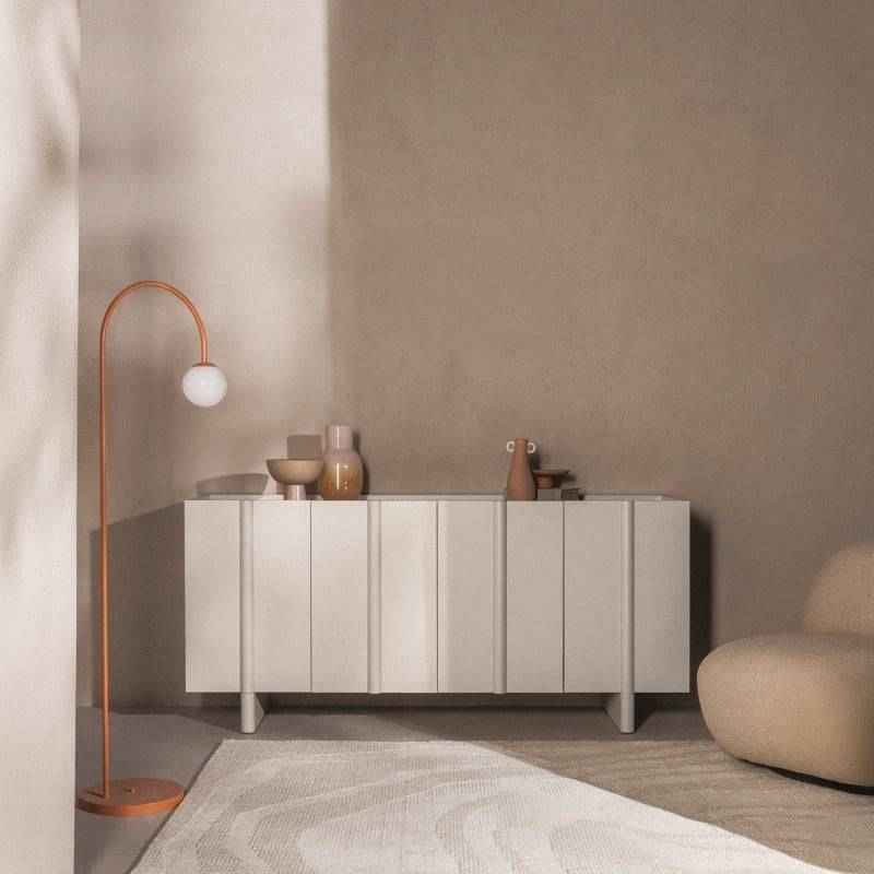 Cassettiera OSSM Cashmere a 4 Ante con Fronti Arrotondati
