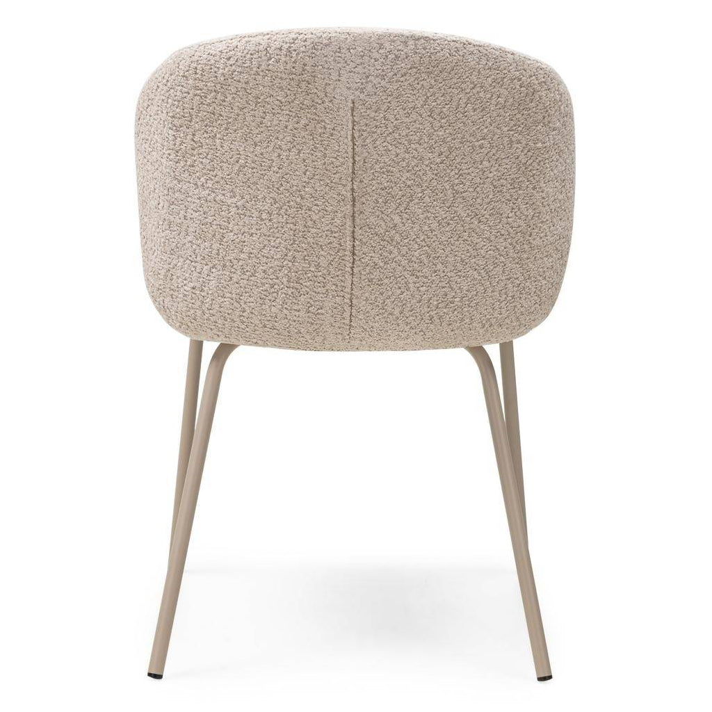 Sedia da pranzo LUEUR, beige, gambe beige