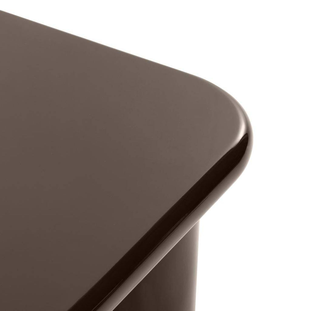 Tavolino da Caffè MURIEN 70 cm, Cioccolato Lucido