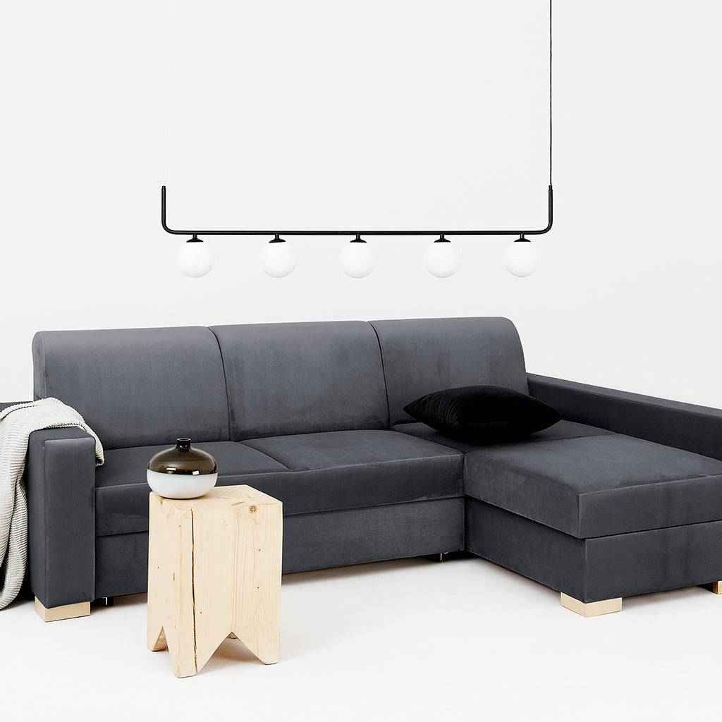 Divano Letto Angolare STABLE R - Grigio Lilla