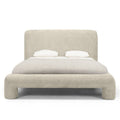 ROLLAND Letto Imbottito 160x200 cm Grigio Chiaro