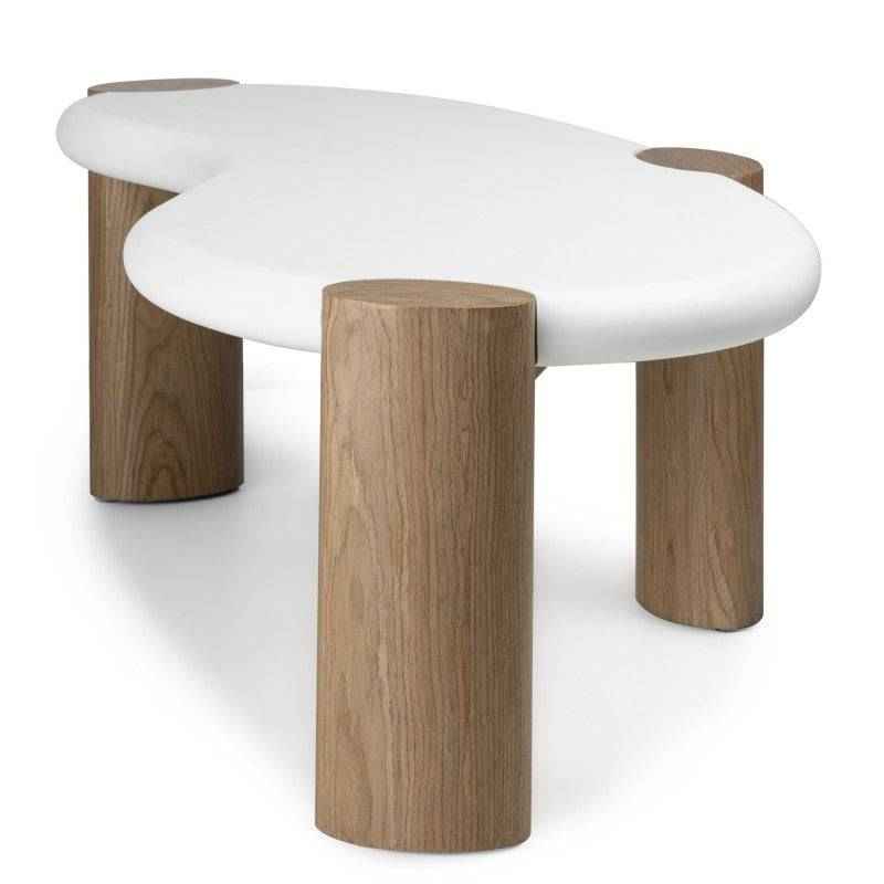 Tavolo OBUO 125 cm Bianco Noce