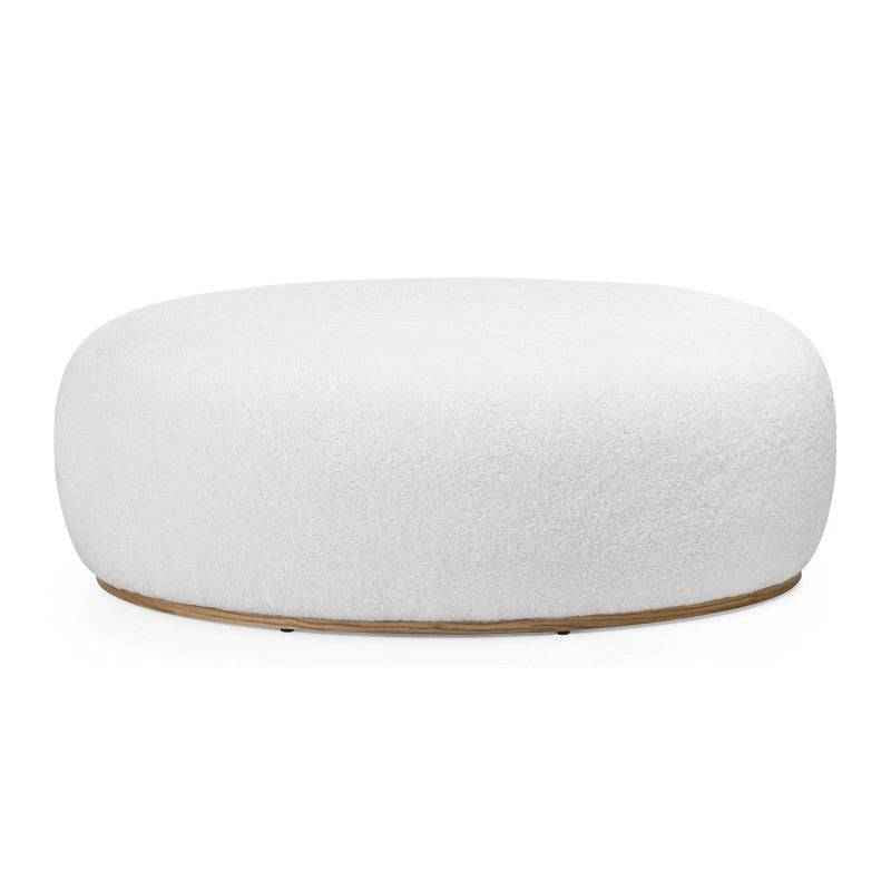 Pouf PEBBLE forme arrotondate bianco