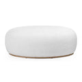Pouf PEBBLE forme arrotondate bianco
