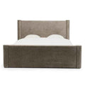 Letto ZENNA imbottito 160x200 cm, beige con contenitore