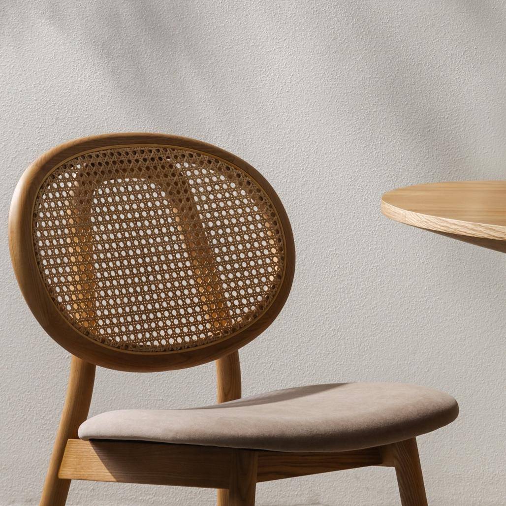Sedia SUMBA Legno Intrecciato Viennese Naturale/Marrone