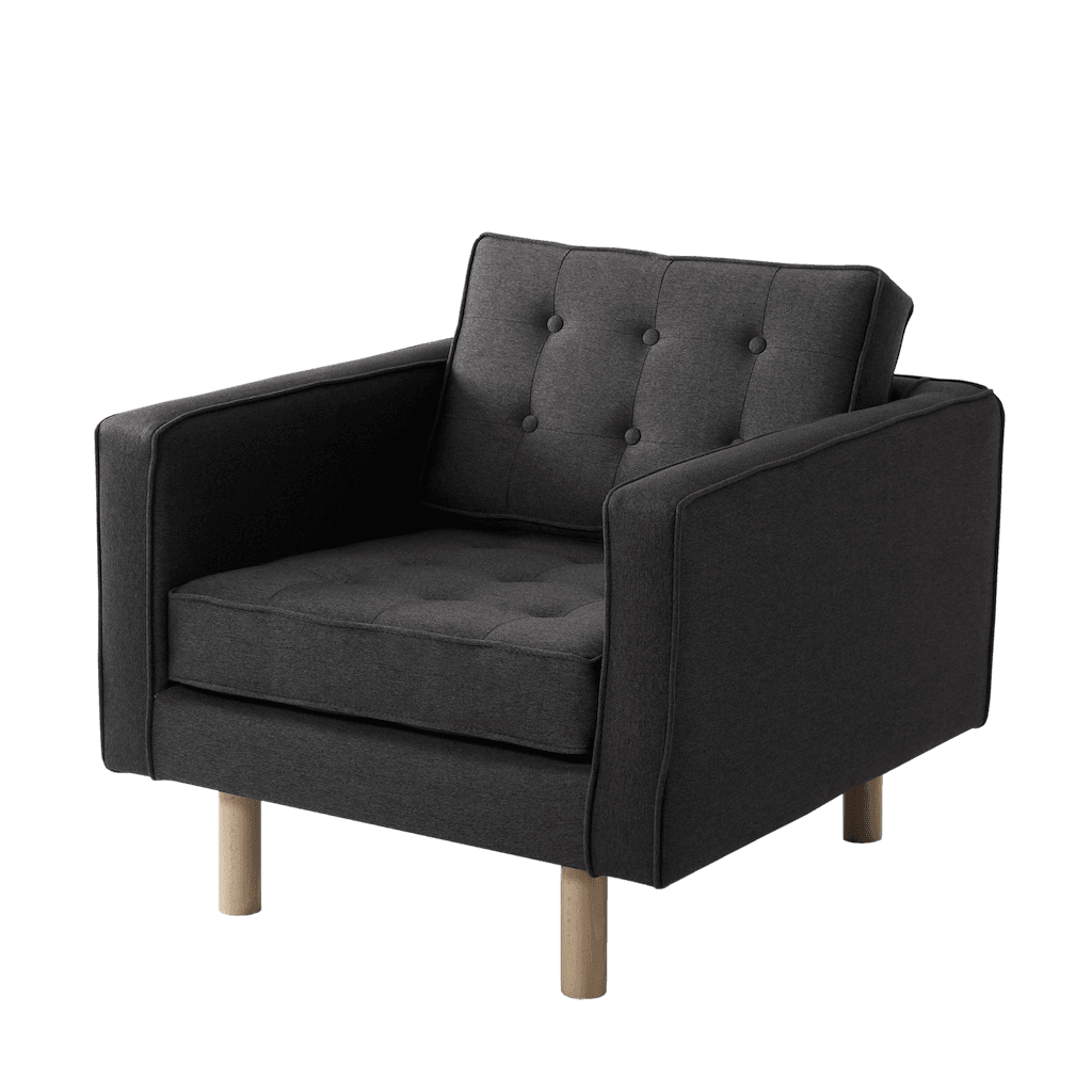 Poltrona TOPIC WOOD, Carbon, Legno Naturale