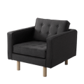 Poltrona TOPIC WOOD, Carbon, Legno Naturale