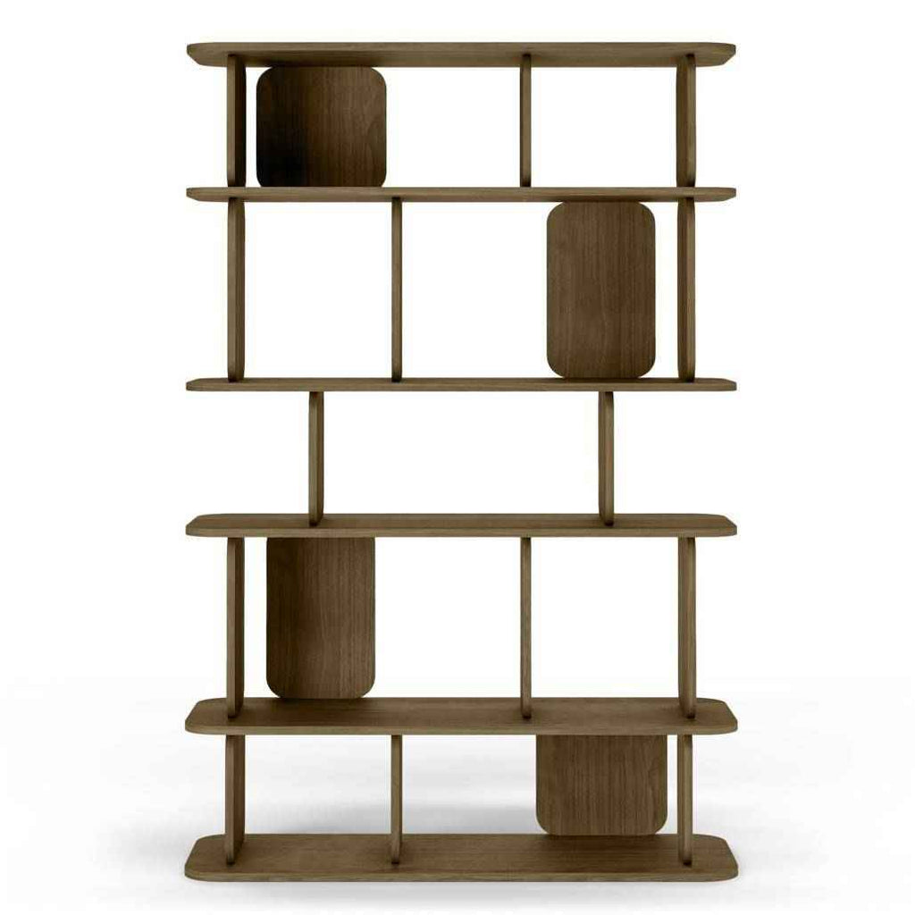 Scaffale alto arrotondato SALA, marrone espresso