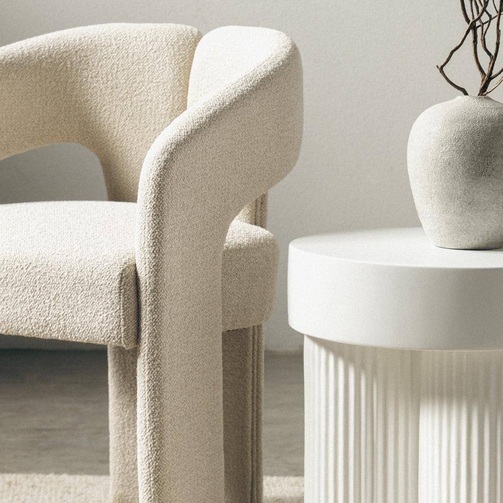 Sedia imbottita JOEL, beige