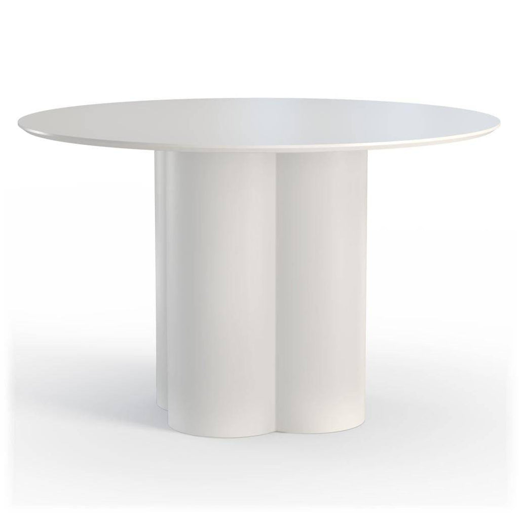 Tavolo da pranzo rotondo COLONA, grigio-beige