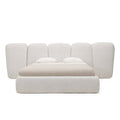 FANCY Letto Imbottito 160x200 cm Beige Chiaro
