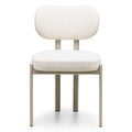 Poltrona FLARA rivestita panna gambe beige
