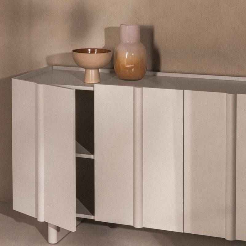 Cassettiera OSSM Cashmere a 4 Ante con Fronti Arrotondati
