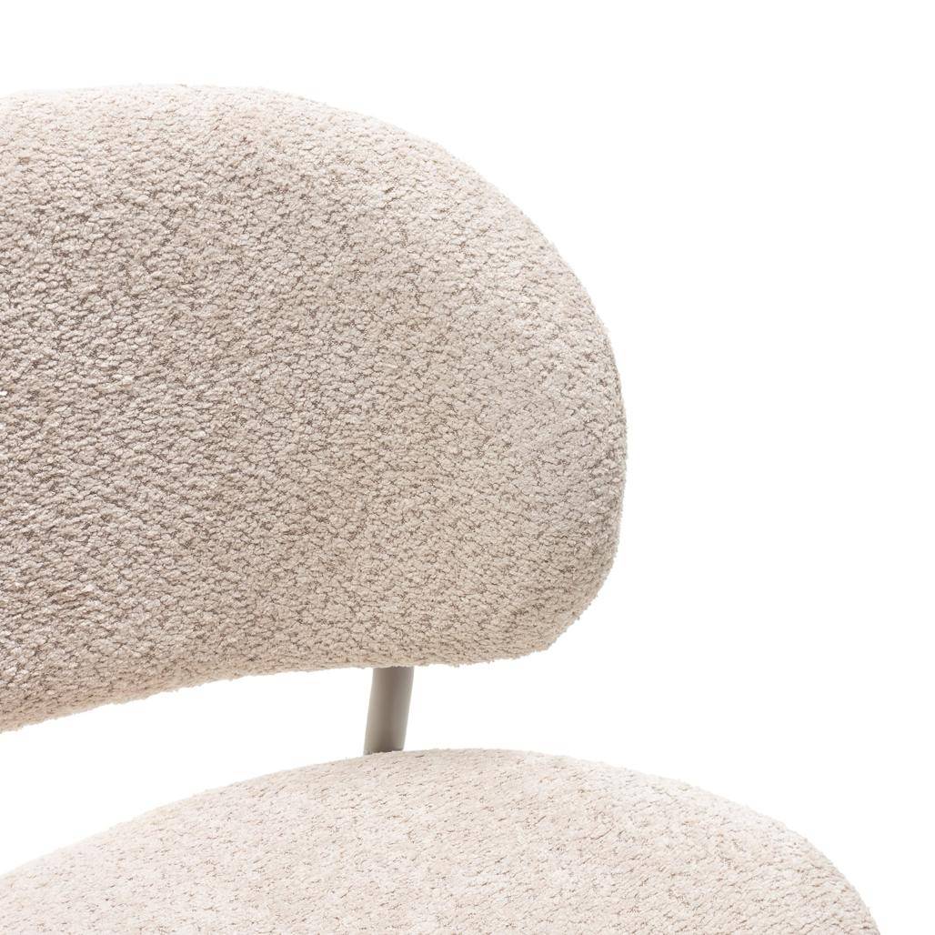 Sedia Imbottita SUKRA, Beige, Boucle