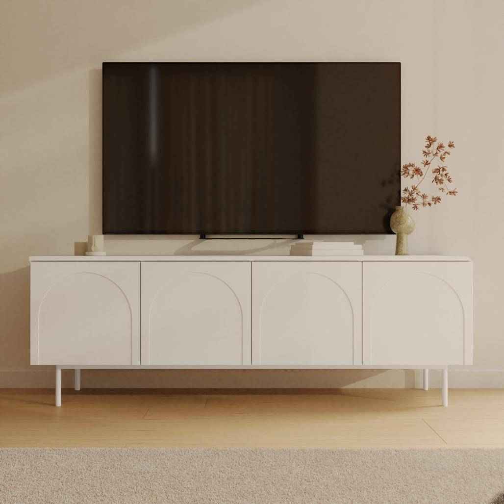 Mobile TV AESTHETIC quattro ante, cashmere