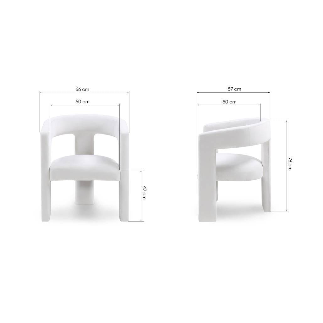 Poltrona Lounge LAUREN VELVET, velluto beige