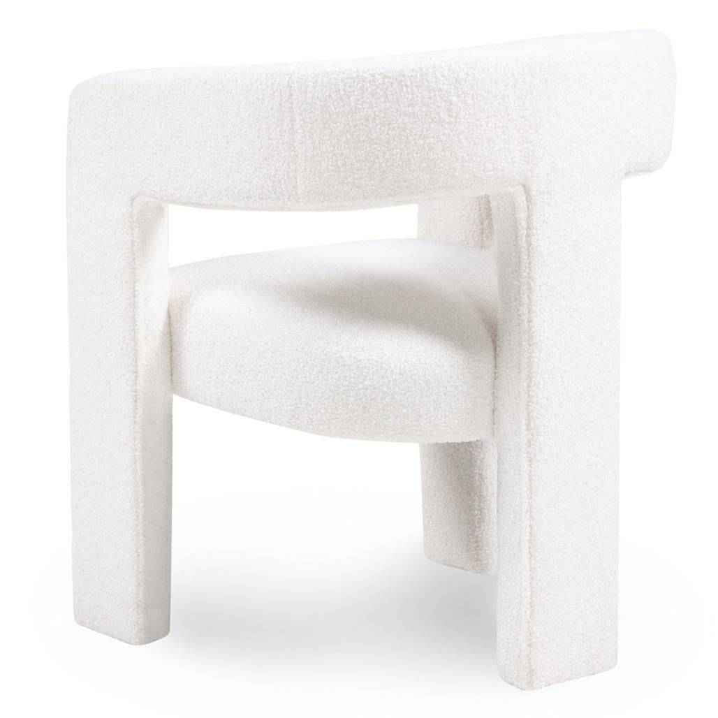 Poltrona Relax LAUREN Crema Bouclé