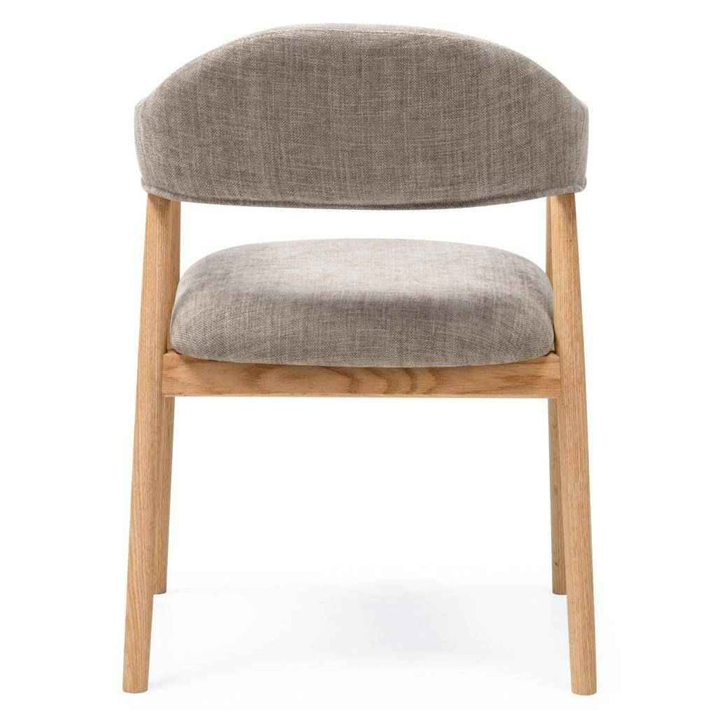 Sedia Imbottita LARIS, Beige Scuro/Quercia