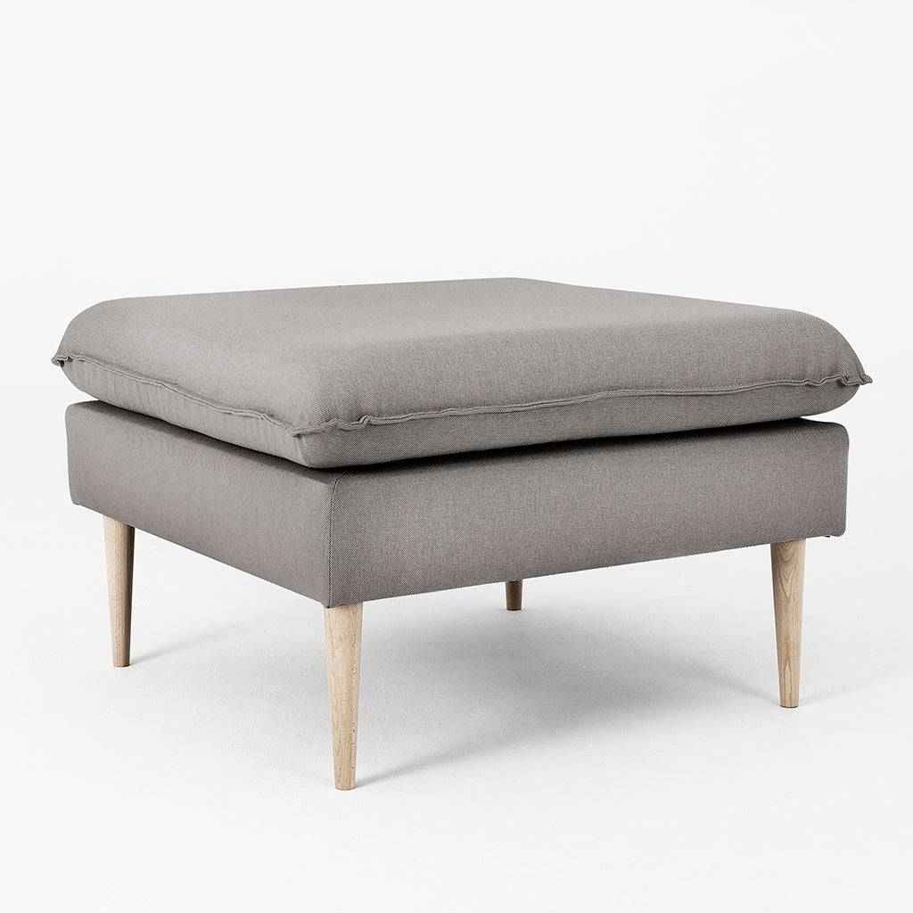 Pouf POSH WOOD - Acciaio, Legno Naturale