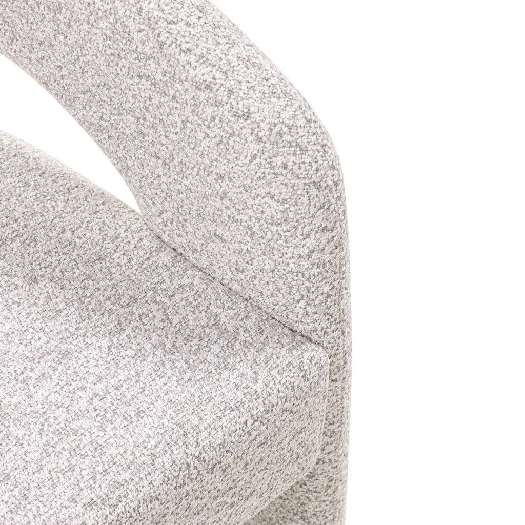 Sedia imbottita JOEL, grigio-beige