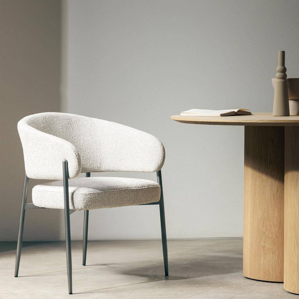 Sedia Imbottita UMBRIA, beige/grigio