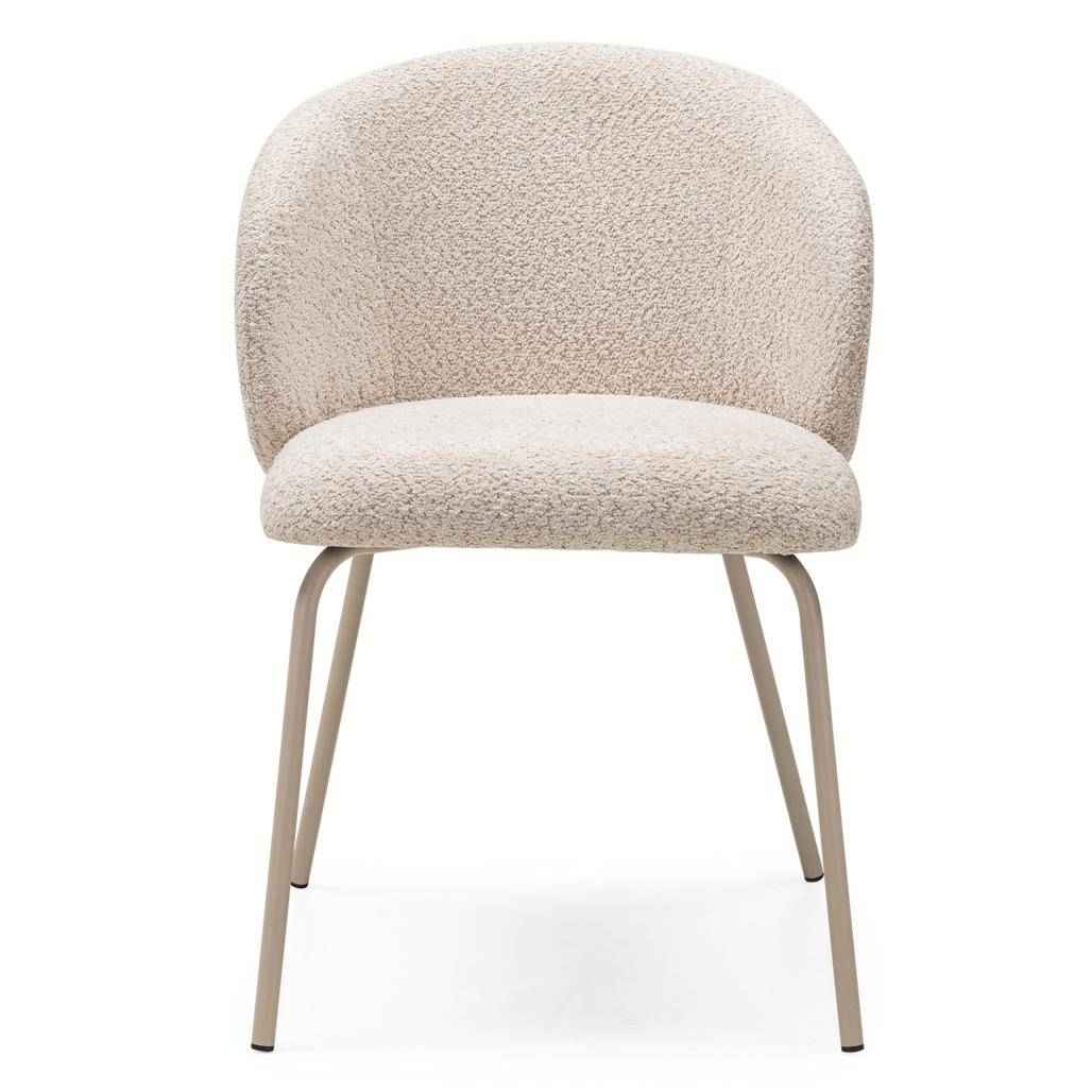 Sedia da pranzo LUEUR, beige, gambe beige