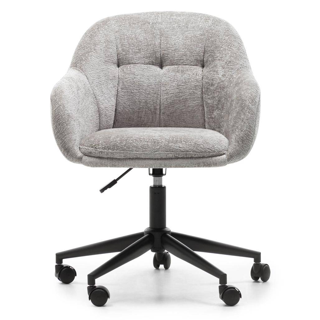 Sedia girevole WEWORK grigio chiaro con forme arrotondate