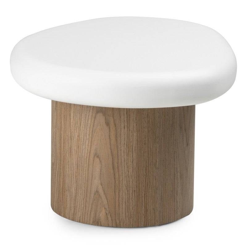 Tavolino OBUO 50 cm Bianco Noce