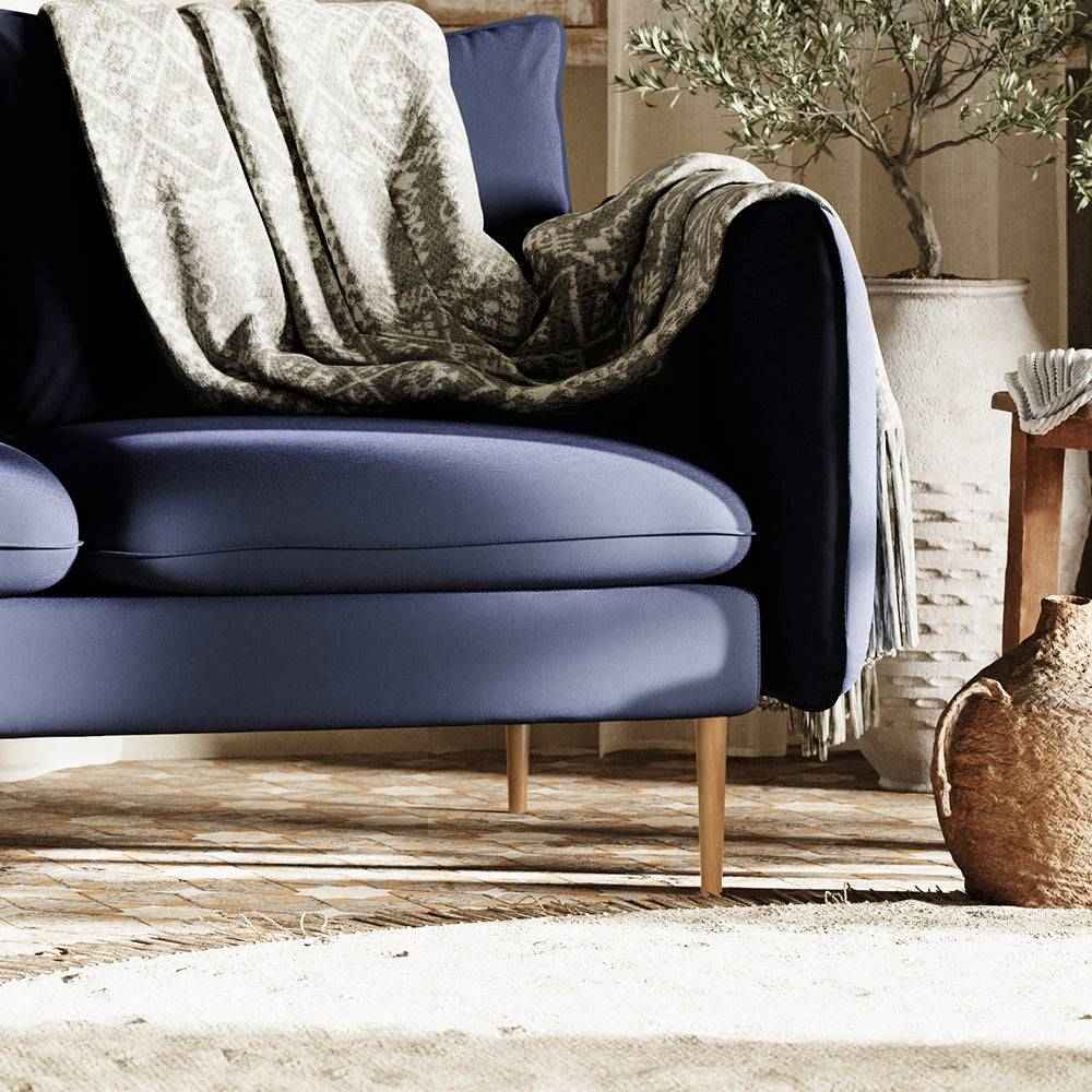 Divano Angolare POSH L WOOD Inchiostro