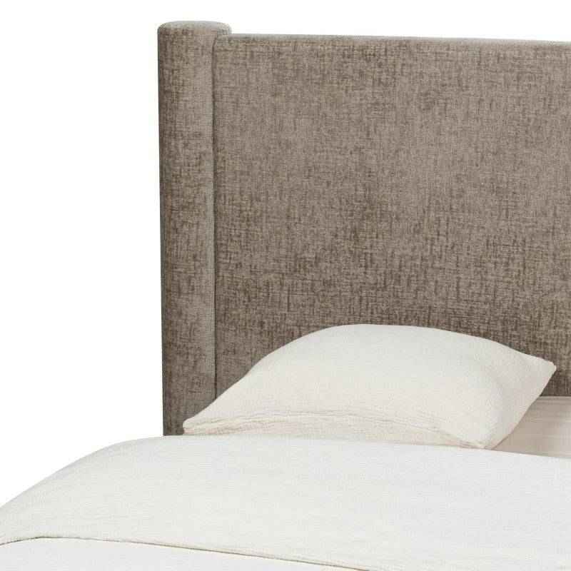 Letto ZENNA imbottito 160x200 cm, beige con contenitore
