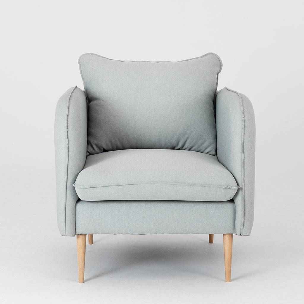 Poltrona POSH WOOD - Platino, Naturale