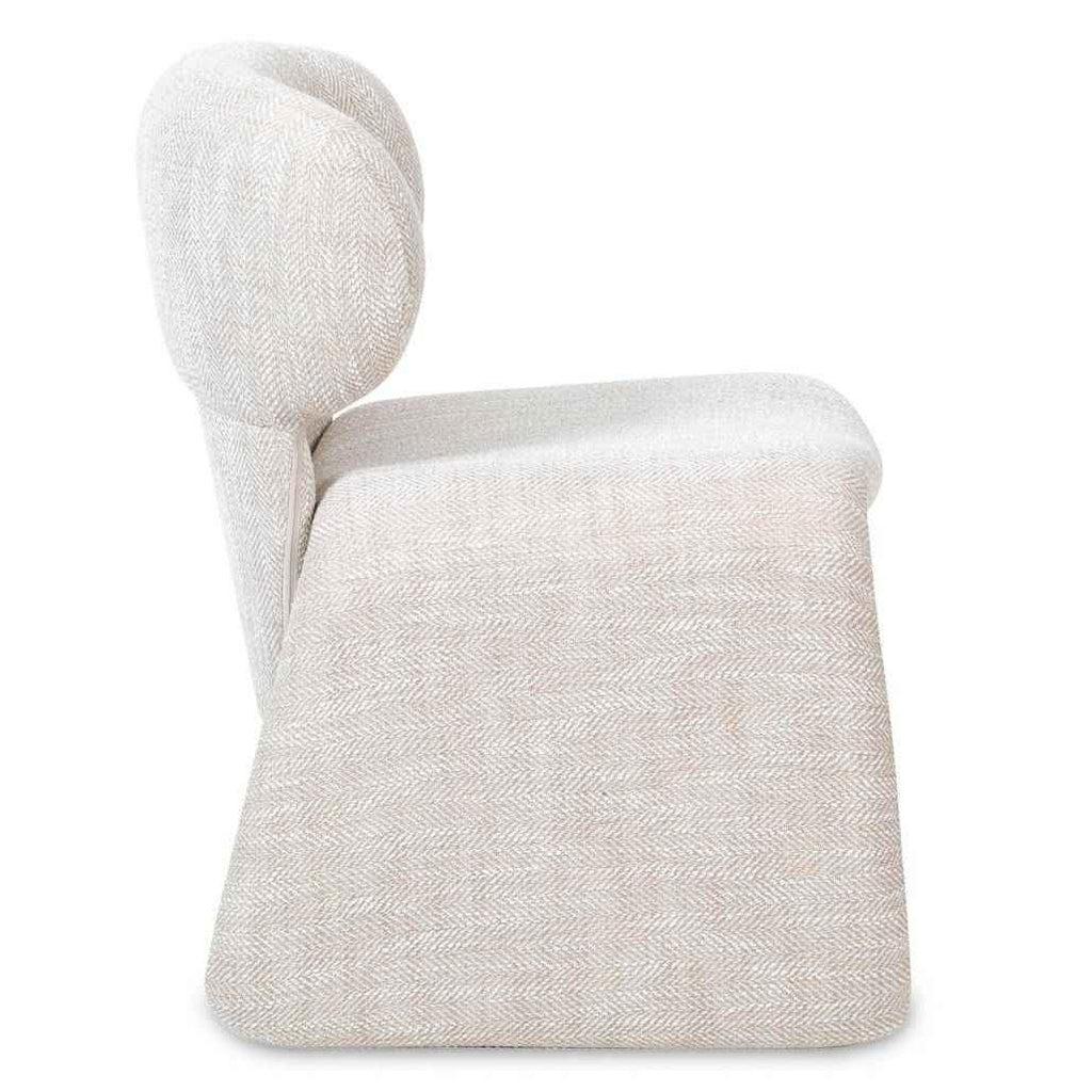 Poltrona rivestita BIZZA, beige