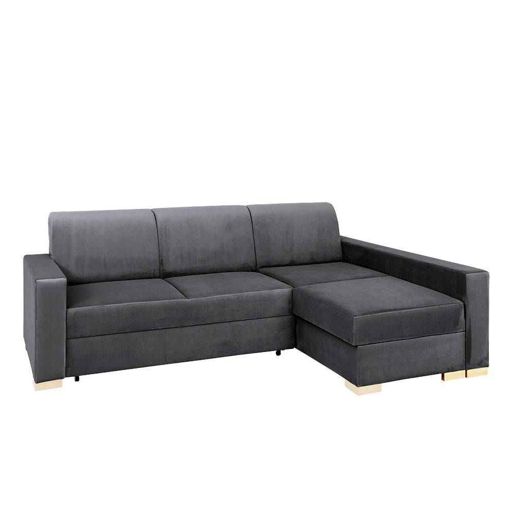 Divano Letto Angolare STABLE R - Grigio Lilla