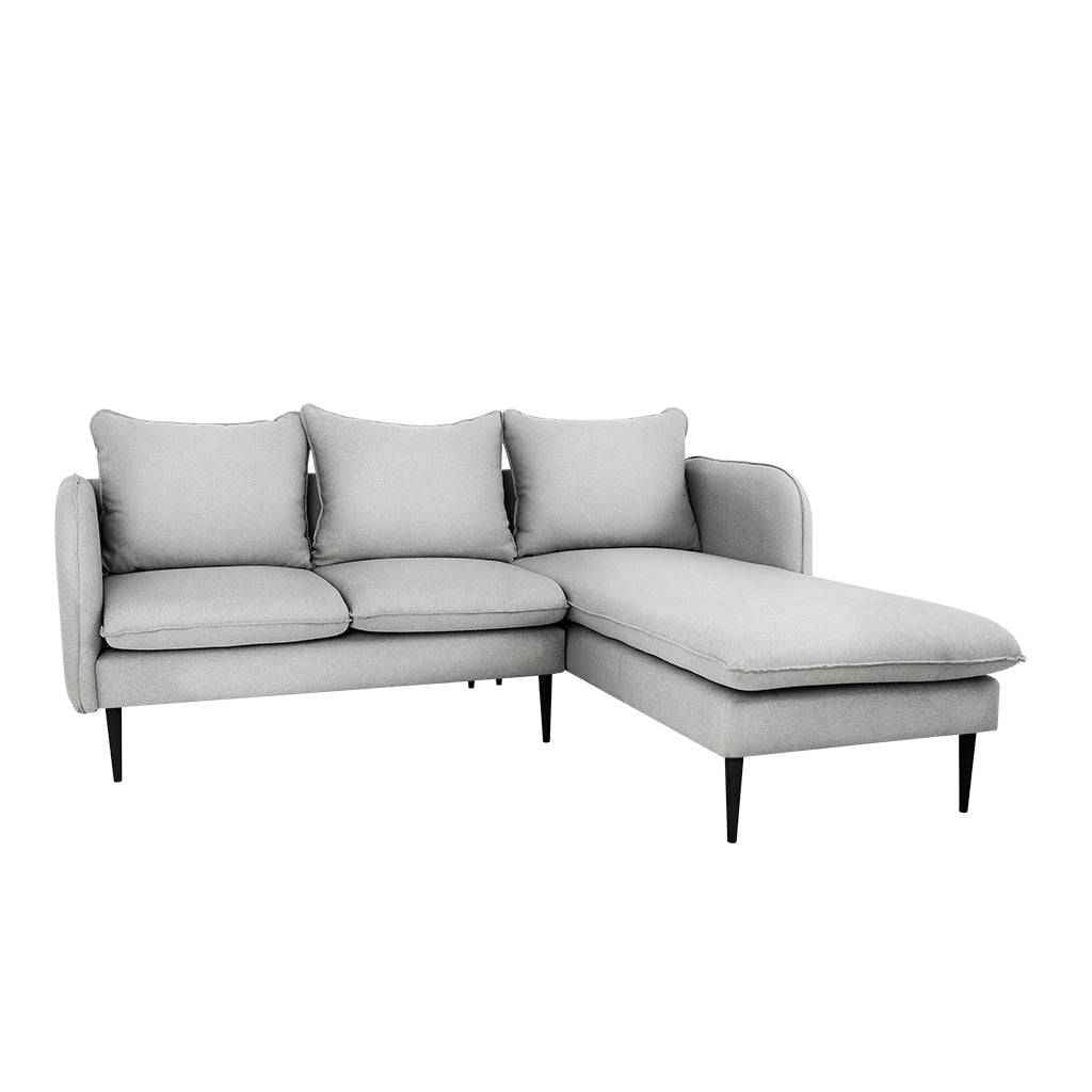 Divano Angolare POSH P Nero - Platino