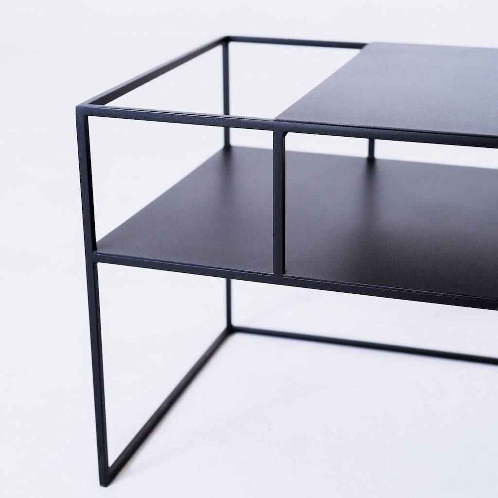 Tavolo RTV SENSO FLOWER METAL 170x45 L - nero